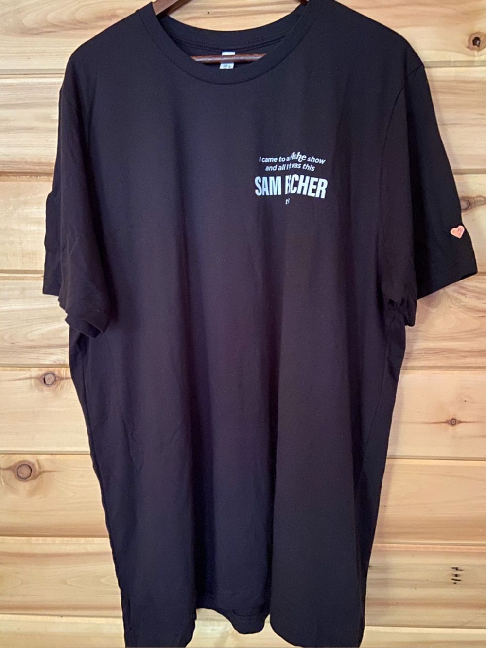 Sam Fischer Fault Line Tour Concert Black Tee Shirt Sz XXL Unisex Music NWOT
